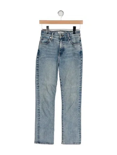 Pre-owned Simkhai Mid-rise Straight Leg Jeans In Blue