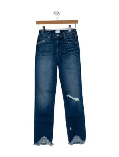 Pre-owned Simkhai Mid-rise Straight Leg Jeans In Blue