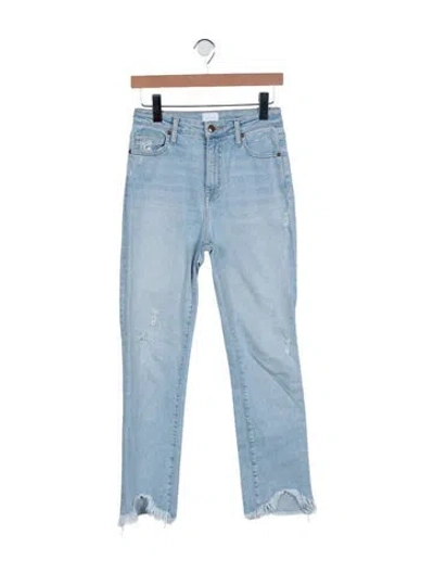 Pre-owned Simkhai Mid-rise Straight Leg Jeans In Blue