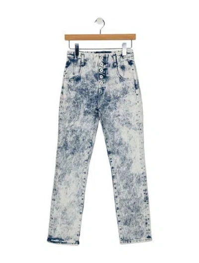 Pre-owned Simkhai Mid-rise Straight Leg Jeans In Blue