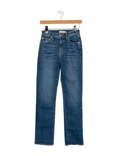 Pre-owned Simkhai Mid-rise Straight Leg Jeans In Blue