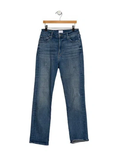 Pre-owned Simkhai Mid-rise Straight Leg Jeans In Blue