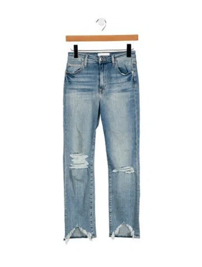 Pre-owned Simkhai Mid-rise Straight Leg Jeans In Blue