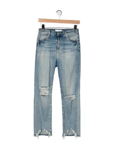Pre-owned Simkhai Mid-rise Straight Leg Jeans In Blue