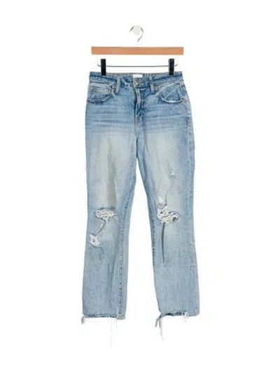 Pre-owned Simkhai Mid-rise Straight Leg Jeans In Blue