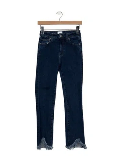 Pre-owned Simkhai Mid-rise Straight Leg Jeans In Blue