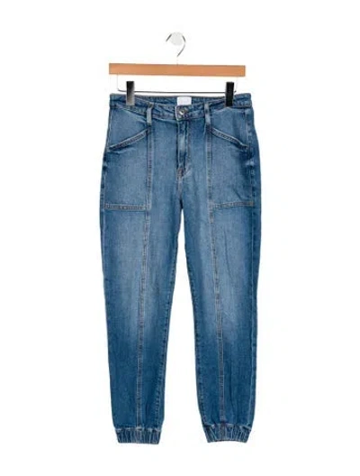Pre-owned Simkhai Mid-rise Straight Leg Jeans In Blue