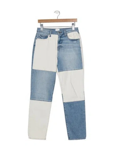 Pre-owned Simkhai Mid-rise Straight Leg Jeans In Blue