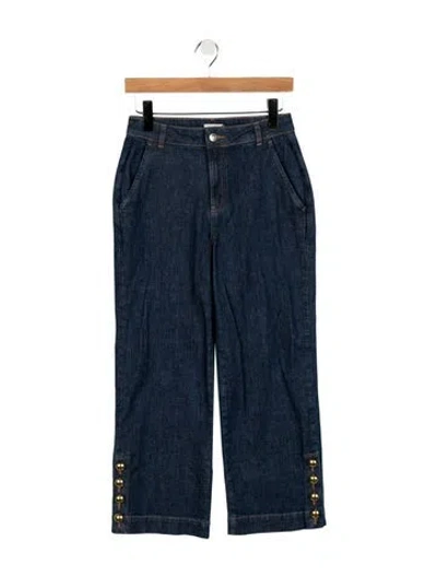 Pre-owned Simkhai Mid-rise Straight Leg Jeans In Blue