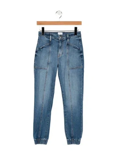 Pre-owned Simkhai Mid-rise Straight Leg Jeans In Blue