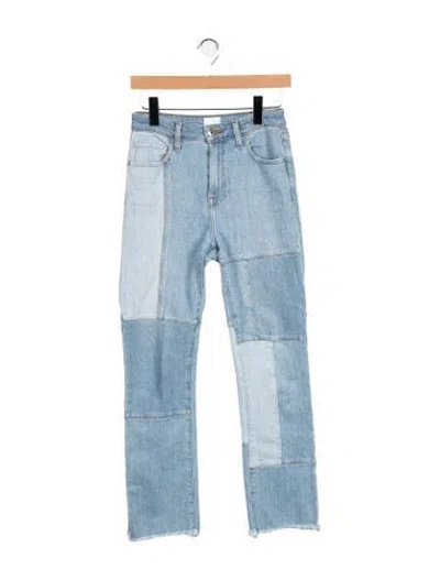 Pre-owned Simkhai Mid-rise Straight Leg Jeans In Blue