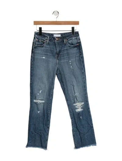 Pre-owned Simkhai Mid-rise Straight Leg Jeans In Blue