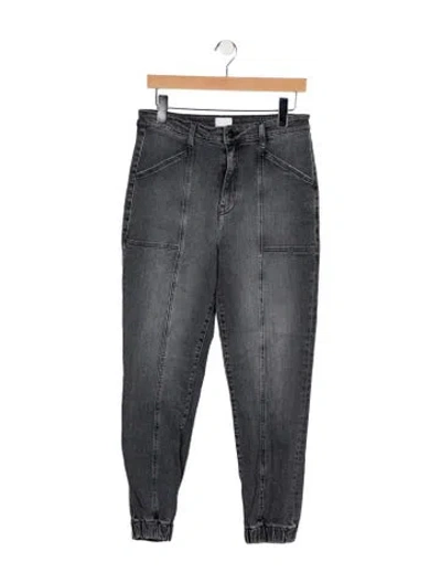 Pre-owned Simkhai Mid-rise Straight Leg Jeans In Grey