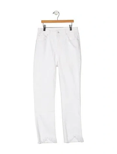 Pre-owned Simkhai Mid-rise Straight Leg Jeans In Neutral