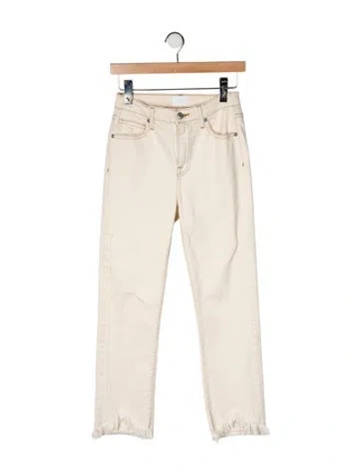 Pre-owned Simkhai Mid-rise Straight Leg Jeans In Neutral