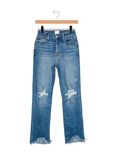 Pre-owned Simkhai Mid-rise Straight Leg Jeans W/ Tags In Blue