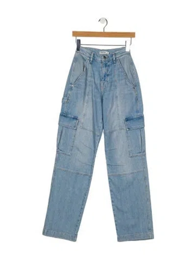 Pre-owned Simkhai Mid-rise Straight Leg Jeans W/ Tags In Blue