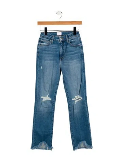 Pre-owned Simkhai Mid-rise Straight Leg Jeans W/ Tags In Blue