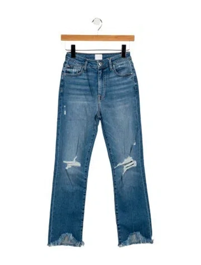 Pre-owned Simkhai Mid-rise Straight Leg Jeans W/ Tags In Blue