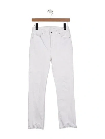 Pre-owned Simkhai Mid-rise Straight Leg Jeans In White