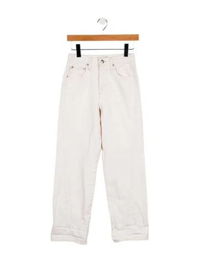 Pre-owned Simkhai Mid-rise Straight Leg Jeans In White
