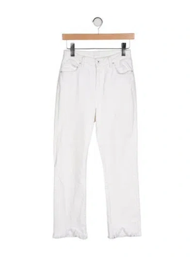 Pre-owned Simkhai Mid-rise Straight Leg Jeans In White
