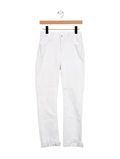 Pre-owned Simkhai Mid-rise Straight Leg Jeans In White