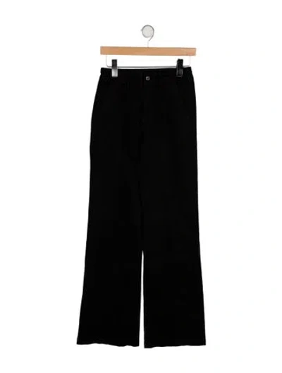 Pre-owned Simkhai Mid-rise Wide Leg Jeans In Black