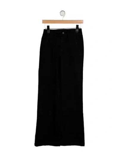 Pre-owned Simkhai Mid-rise Wide Leg Jeans In Black