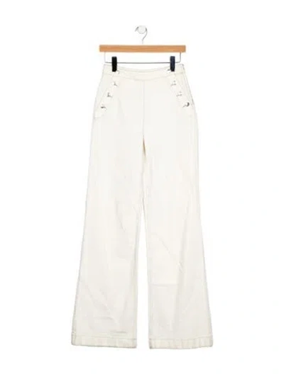 Pre-owned Simkhai Mid-rise Wide Leg Jeans In Neutral