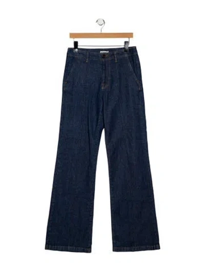 Pre-owned Simkhai Mid-rise Wide Leg Jeans W/ Tags In Blue