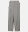 Simkhai Miki Cropped Micro-check Pants In Multicoloured