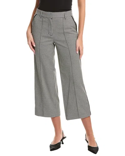 Simkhai Miki Cropped Button Hem Pant In Gray