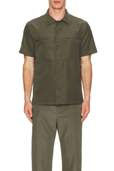 Simkhai Military Work Shirt In Sycamore In Green