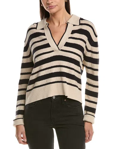 Simkhai Miller Silk-blend Polo Sweater In Brown