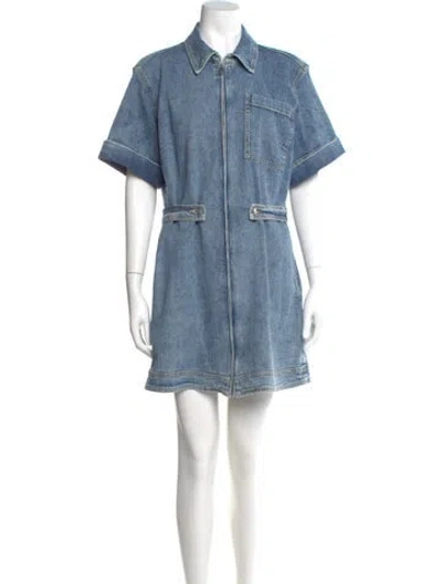 Pre-owned Simkhai Mini Dress In Blue