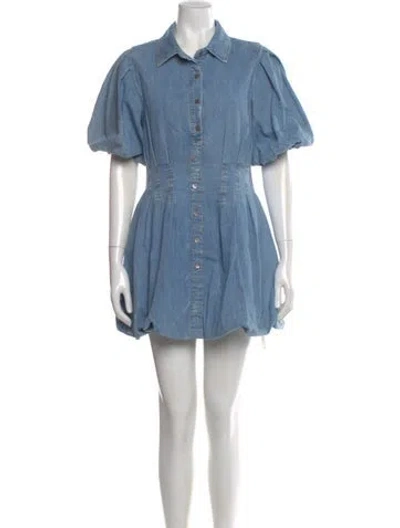 Pre-owned Simkhai Mini Dress In Blue