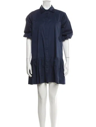 Pre-owned Simkhai Mini Dress In Blue