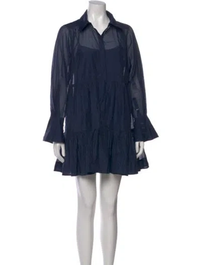 Pre-owned Simkhai Mini Dress In Blue