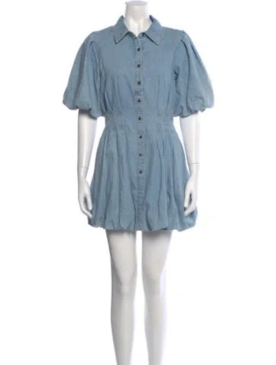 Pre-owned Simkhai Mini Dress In Blue