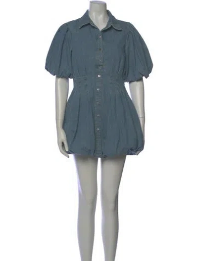 Pre-owned Simkhai Mini Dress In Blue