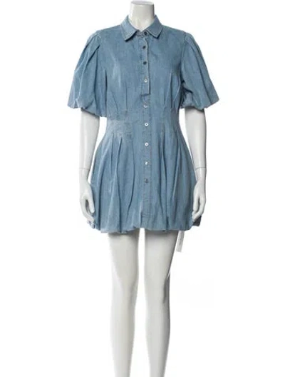 Pre-owned Simkhai Mini Dress In Blue
