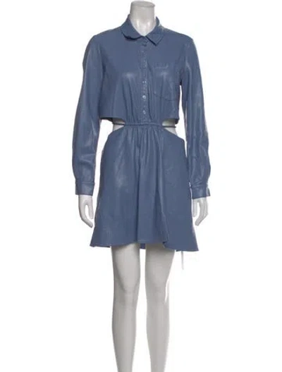 Pre-owned Simkhai Mini Dress In Blue