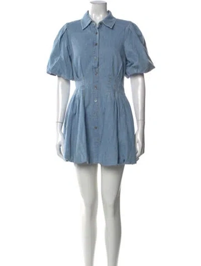 Pre-owned Simkhai Mini Dress In Blue