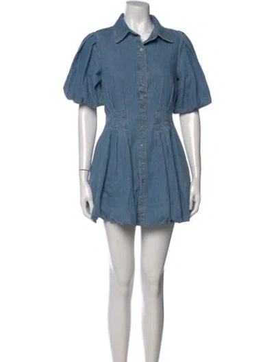 Pre-owned Simkhai Mini Dress In Blue