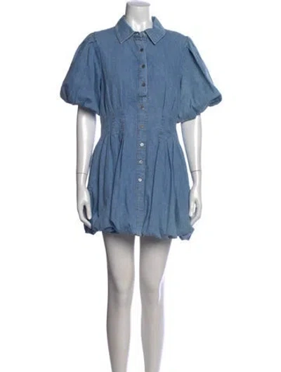Pre-owned Simkhai Mini Dress In Blue