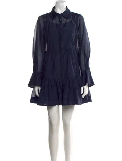 Pre-owned Simkhai Mini Dress In Blue