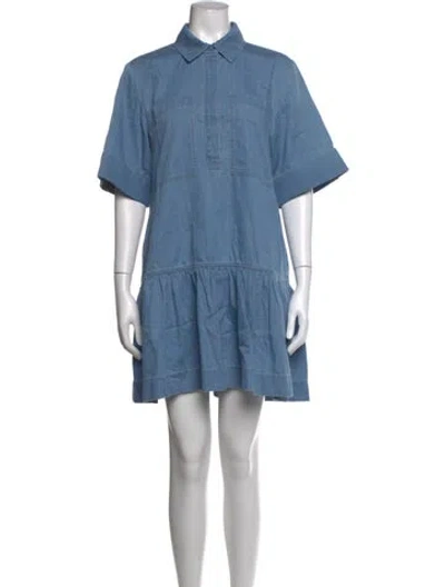 Pre-owned Simkhai Mini Dress In Blue