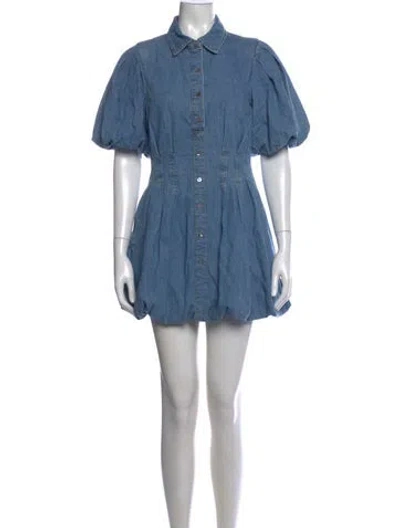 Pre-owned Simkhai Mini Dress In Blue