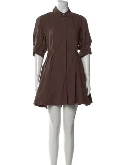 Pre-owned Simkhai Mini Dress In Brown